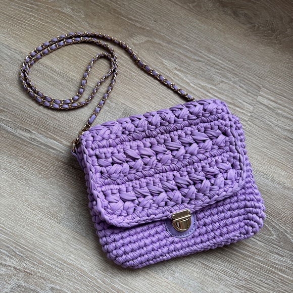 Moda Luxe annalise crossbody bag purse purple gold - Picture 4 of 9